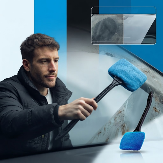 Car Window Cleaner Brush Kit | Crystal Clear Windows in 10 Minutes — Professional Results Without the Price