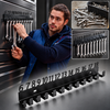 Metal Wrench Storage Rack | Professional Organization in Seconds — Holds 18 Wrenches Securely