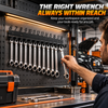 Metal Wrench Storage Rack | Professional Organization in Seconds — Holds 18 Wrenches Securely