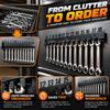 Metal Wrench Storage Rack | Professional Organization in Seconds — Holds 18 Wrenches Securely