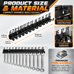 Metal Wrench Storage Rack | Professional Organization in Seconds — Holds 18 Wrenches Securely
