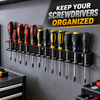 Screwdriver Organizer Tool | A Tidy Tool Wall in Minutes — Holds 14 Screwdrivers Securely