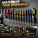 Screwdriver Organizer Tool | A Tidy Tool Wall in Minutes — Holds 14 Screwdrivers Securely