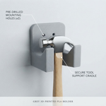 Wall Mounted Hammer Holder | Quick Access in Seconds — Durable Single-Tool Storage